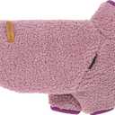 Fitwarm Sherpa Dog Sweater, Thermal Dog Clothes for Small Dogs Girl, Pet Winter Coat, Cat Outfit, Purple, XXL