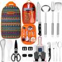 Camping Accessories - Gear Must Haves: Tent, Kitchen, Cooking Utensils, Outdoor Stove, BBQ Stuff (1-National style)