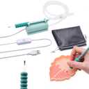 Zellina Electric Diamond Painting Pen, Vacuum Diamond Art Pens Tools and Accessaries Kit with Silicone Base, Storage Tray, No Wax Needed, Long-Lasting and Stable (Green)