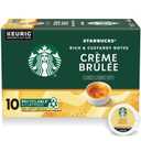 Starbucks K-Cup Coffee Pods, Crme Brle Flavored Coffee, Naturally Flavored, 100% Arabica, 1 box (10 pods)