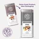 The Coffee Bean & Tea Leaf, Chai Black Tea, Whole Leaf Tea Bags with Tin, 20ct (EXP 12/22/26)