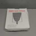 AJAZZ self Adhesive Portable 100% Blackout Curtains Simple and Easy to installBedroom Window Thermal Lnsulated Kitchen Room Darkening Black Small Drapes 1-Pack