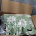 LE SURE Shown on TV Jacquard Donut Dog Beds Large Sized Dog,Green 36x36x8in