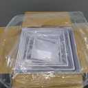 6 PCS Buffet Risers, Large Food Risers for Buffet Table, Display Stand Shelf for Party, Catering, Jewelry & Collectibles, White Acrylic Nesting Boxes for Food Display (10" 9" 8" 7" 6" 5")