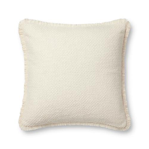 Loloi PLL0121 Ivory 22'' x 22'' Cover Only Pillow