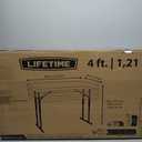 Lifetime Commercial Height Adjustable Folding Utility Table, 4-Foot