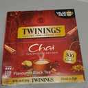 Twinings Chai Black Tea Individually Wrapped Bags, 100 Count (Pack of 1), Richly Blended with Warm Spices, Caffeinated, Enjoy Hot or Iced, 100 Teabags
, BBD: 08/JAN/2029