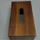 Tissue Box Cover Rectangle, Wood Tissue Box Holder, Wooden Facial Paper Holder for Bathroom, Bedroom, Dinner Table, Office (1 Pack, 9.8 x 5.5 x 3.7 inch)