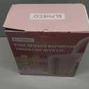 ELPHECO Sensor Trash Can 2 Gallon Waterproof Motion Sensor Trash Can, Automatic Bathroom Trash Bin, Slim Garbage Can for Dorm Room, Pink Gold