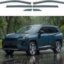 Rain Guards for 2026 Toyota RAV4 (6PCS Set), Window Visors Rain Guards, Wind Deflector for Car, Vent Visors, Clear Rain Shield, Transparent Side Vent Shades for SUV, Automotive Exterior Accessories