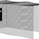 MR Baseball Batting Cage Netting, Baseball Softball Hitting Cage Net w/Target Cloth, Heavy Duty Softball Hitting Practice Net, Sports Barrier Net Training Equipment