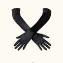 BABEYOND 1920s Accessories for Women - Flapper Headpiece Feather Great Gatsby Accessories for Women Pearl Necklace Gloves (Black Gold)