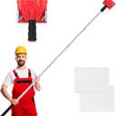 Paint Edge Trimmer + 2 Replace Pads - Adjustable 35.4-78.7 Inch Spliceable Pole, Ceiling & Corner Painting | Includes Replaceable Paint Pads | Professional Paint Edger for Clean, Sharp Lines