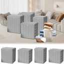 Blanket Storage Bags, Foldable Comforter Storage with Handles, Clothes Storage Bins Storage Containers For Clothing, Blanket, Comforters, Bed Sheets, Pillows, Bags for Storage