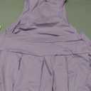 RoseSeek Women's 2 Piece Tennis Skirt Set Sleeveless Racerback Crop Tank Tops High Waisted Pleated Mini Skirt Outfits (X-Large, Light Purple)