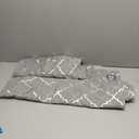 Kotile Silver Grey Sheer Curtains 84 Inches Long 2 Panels Metallic Silver Sheer Curtains for Living Room Bedroom, Grommet Light Filtering Privacy Shimmer Sheer Window Curtains, W52 x L84 Inch