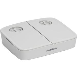 PetSafe Analog 2 Meal Programmable Pet Feeder, Automatic Dog and Cat Feeder - Dry or Semi-Moist Pet Food Dispenser, Slow Feed Portion Control (3 Cup/16 Ounce Total Capacity), Tamper-Resistant Design