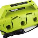 2026 Upgraded 6-Port Fast Charger Replacement Ryobi 18V 6-Port ONE+ Super Battery Charger P135 Station for Ryobi ONE+ 18V Battery