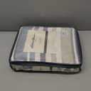 Eddie Bauer - Twin Size Blanket, 100% Soft Cotton Bed Blanket for Year Round Comfort, Throw Blanket for Couch or Bed (Herringbone Blue Stripe)