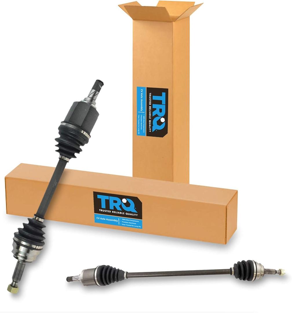 TRQ Front CV Axle Shaft Assembly Set Compatible with 2007-2011 Dodge Caliber 2007-2017 Jeep Compass Patriot