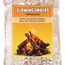 6 oz-Rock Wool Gas Fireplace Embers,Glowing Ember Enhancement for Gas Logs and Fireplaces