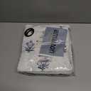 Blue and White Floral Curtains,Boho Pattern Navy Block Print Mughal Design Sheer Linen Farmhouse Nautical Curtains for Living Room Bedroom 84 Inch Length (52"W x 84"L (Pack of 2))