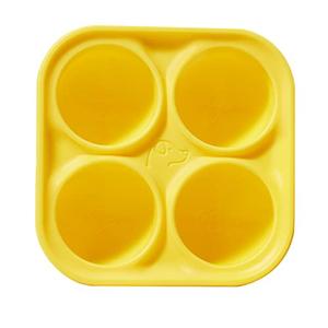 WOOF Pupsicle Treat Tray Mold, XL 75 lbs and Up, Silicone Molds for Dog Treats, Dishwasher Safe, Reusable Treat Tray, Freeze Refill Treats For The Pupsicle Toy, Yellow