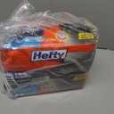 Hefty Ultra Strong Trash Bags, Black Tall Kitchen Trash Bags 13 Gallon Size, Break Resistant Drawstring Enclosure, Continuous Odor Control, Blackout, Clean Burst Scent, 80 Bags