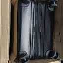 Amazon Basics 30" Hardside Large Checked Luggage, Hardshell Suitcase With Four Multi-directional Wheels, Expandable For Up to 15% More Space, Scratch-Resistant Shell, Black