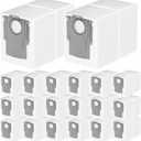 20 Packs Q Revo Dust Bags for Roborock QV 35A/Qrevo S5V/Saros 10/10R/Qrevo/Q RevoS/Qrevo Pro/Plus/MaxV/Master/Curv S5X/Edge S5A/S8 MaxV/S8 Max Ultra Robot Vacuum Cleaner, 3.5L Large Capacity