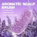 2 x Scalp Massager and Shampoo Shower Brush, Detangling Hair Brush, Scalp Care Hair Brush Wet & Dry detangler for Men and Womenfor Straight/Curly/Thick/Long/Wavy/Damaged Hair, Purple