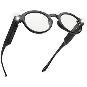 OKH Lighted Up Reading Glasses Rechargeable Bright LED Readers with Rechargeable Lights for Women Men