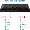 19" 1440x900 PC Monitor Office Monitor HDMI VGA LED Desktop Display Dual Speakers,60Hz,5ms,VESA Mounting,Wide Viewing Angle 170,Brightness 300cd/m,Tilt Adjust,Business Computer Screen