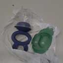 Haakaa Baby Fruit Food Feeder & Mini Freezer Nibble Tray Combo, Breastmilk Popsicle Molds for Baby Cooling Relief, BPA Free Silicone Feeder for Safe Infant Self Feeding, 4 Month+ (Steel Blue)