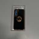 Gritup for Samsung Galaxy S22 Case: with 2Pcs Screen Protector, 360 Rotation Ring Holder Magnetic Kickstand, Plating Gold Edge Soft TPU Shockproof Protective Cover for Galaxy S22, Black