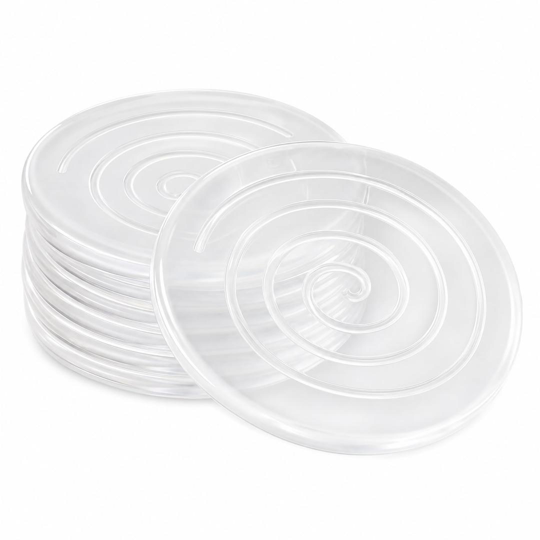 ZOMPAGO Clear Silicone Furniture Pads Cabinet Bumpers Wall Protection 8PCS
