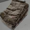 MIULEE Decorative Chenille Check Throw Pillow Covers Vintage Plaid Couch Pillows 20x20 Inch Set of 2 Neutral Boho Farmhouse Cushion Covers Modern Spring Home Decor for Sofa Bed Living Room Taupe Grey