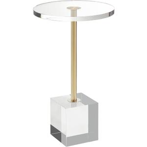 Clear Acrylic End Table,Side Table,for Livingroom,13.5 x 13.5 inch, 23 inch High