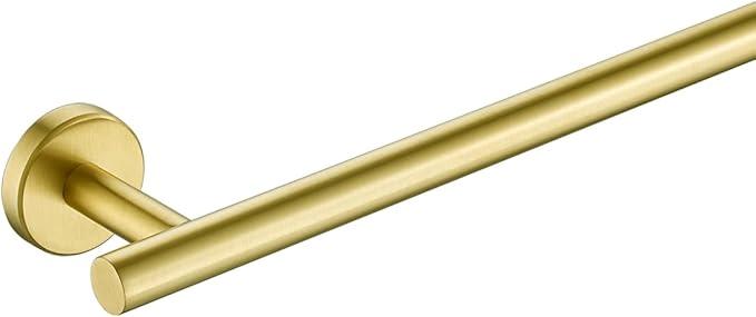 JQK Champagne Bronze Bath Towel Bar, 39 Inch 304 Stainless Steel Thicken 1mm Towel Rack Bathroom, Towel Holder Wall Mount, Useable Length 36 Inch, TB110L36-CB