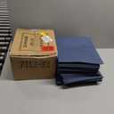 FILE-EZ Two-Pocket Folders, Dark Blue, 125-Pack, Textured Paper, Letter Size (EZ-32423)