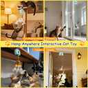 AIERSA Interactive Cat Hanging Toys for Indoor Cats,Automatic Cat Hanging Toys for Bored Indoor Adult Cats, Caterpillar and Flying Bird Toy for Door Frame, Self-Play Pet Chase Toy