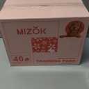 MIZOK Dog Pee Pads Extra Large 28"x34", Potty Pads for Big Dog Breeds, Super Absorbent & Leak-Proof, Pink Cherry Blossom Prints, Thick & Heavy, 4 Adhesive Tabs, XL (40 Counts)