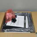 Huuger Night Stand Set of 2, Nightstand with 2 Drawers, Bed Side Table with Open Shelf, Wooden Top, End Table, Fabric Drawer with Charcoal Black Wood Grain Print, for Bedroom