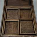 Yangbaga Rustic Wooden Serving Trays with Handle  Set of 7 Rectangular Platters for Entertaining, Breakfast, Coffee Table, Home Decor