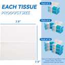 Elevon Multi-Purpose 100% Unscented Cotton Tissue Soft Dry Facial Cotton Wipes for Sensitive Skin, , White (Pack of 18)