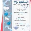 Missonemi Funny Valentine's Day Card for Husband from Wife, Romantic Husband Valentines Day Gifts for Men, Happy Vday Card to Him