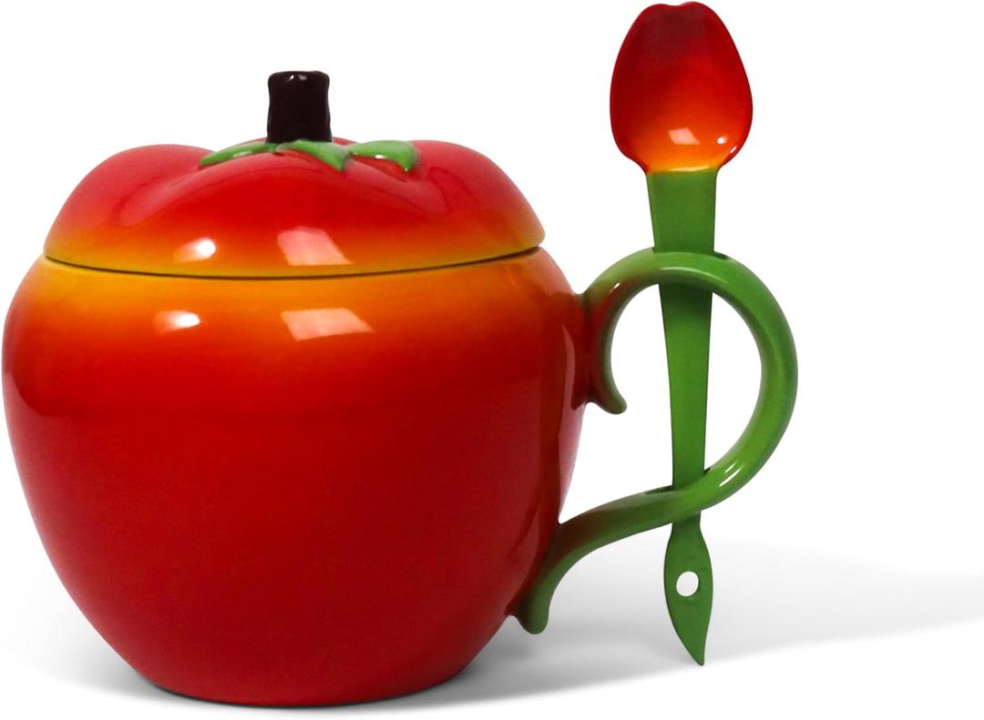 Apple Mug, Teacher Appreciation Gift, Unique Novelty Coffee Cup, Great Teachers Gift Idea & Desk Dcor, for Holidays, Birthdays, End of Year Appreciation, for Best Male, Female Gifts