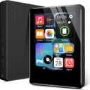 Portable MP3 Player with Speaker, Mini Bluetooth 5.2 MP3 Player with Headphone Jack,Independent Volume Control, FM Radio,Voice Recorder Expandable 512GB(Black)