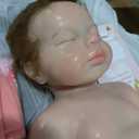 18 inch Silicone Baby Doll Full Body Realistic Weighted Reborn Doll Girl Sleeping Baby Doll Handmad Toy for Ages 3+