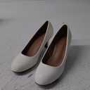 Women's Classic Round Toe Pump Kitten Low Heel Shoes